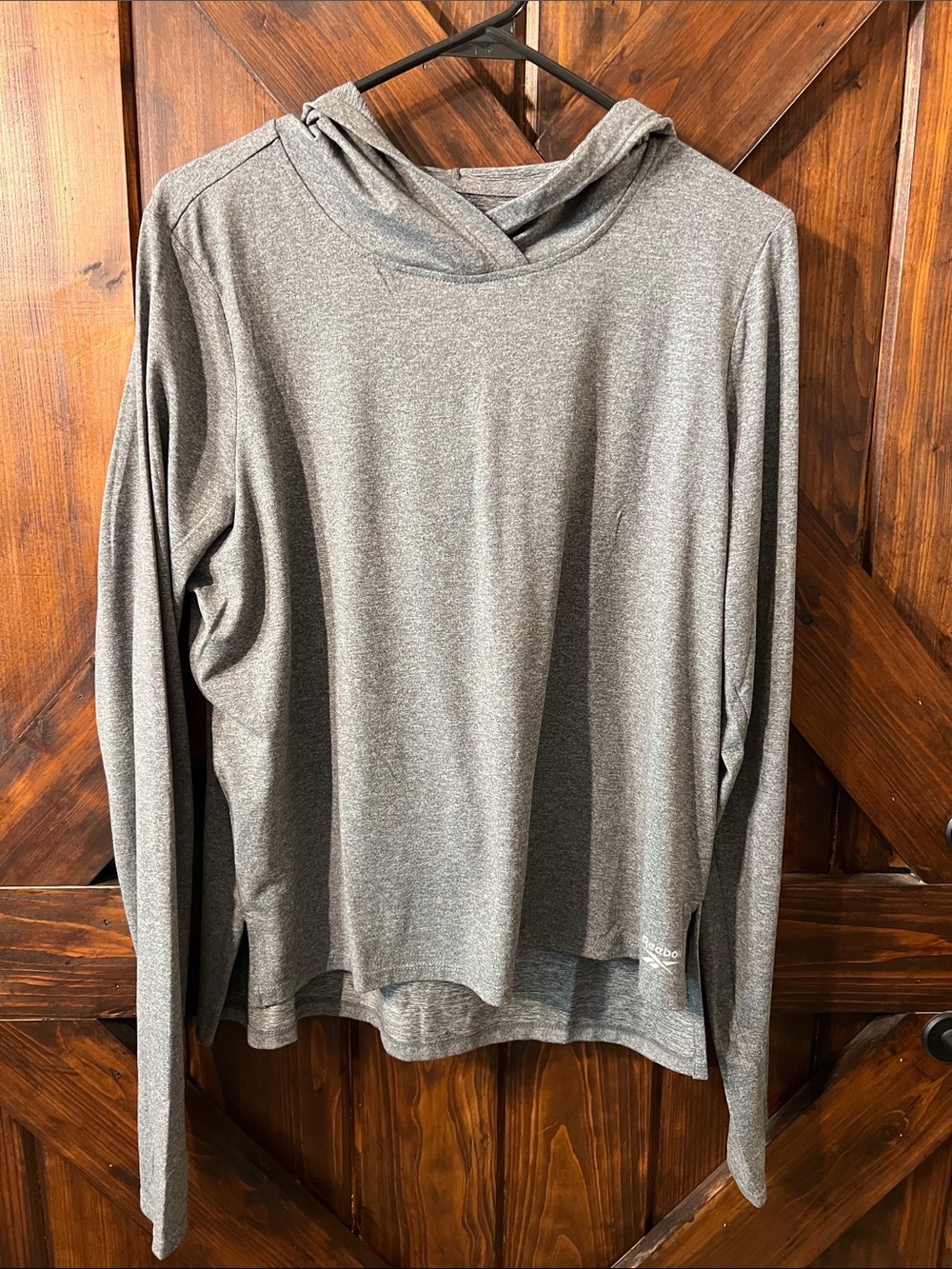 Reebok Gray Marled Performance Hoodie